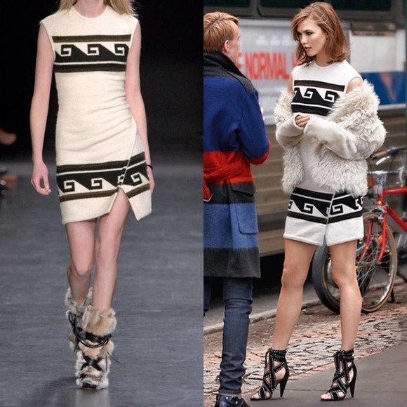 Isabel Marant Dresses & Skirts - Isabel Marant Sandy Aztec Faux Wrap Alpaca Mini Dress, FR 38/ US 6